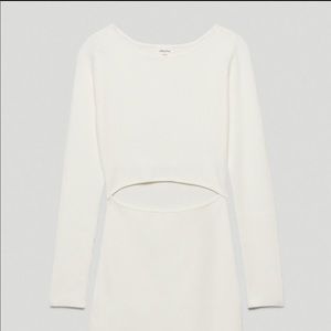 Wilfred Free Cut Out Knit Long Sleeve Dress